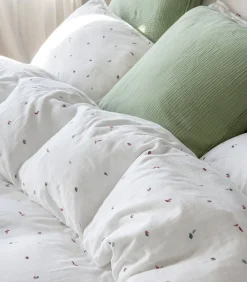 Dekbedovertrek van katoenen mousseline, DUIZEND EN EEN BLADEREN Dekbedovertrekken