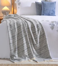 Hot Deken 2 personen Melange 200x220 cm Lichtblauw Bedspreien