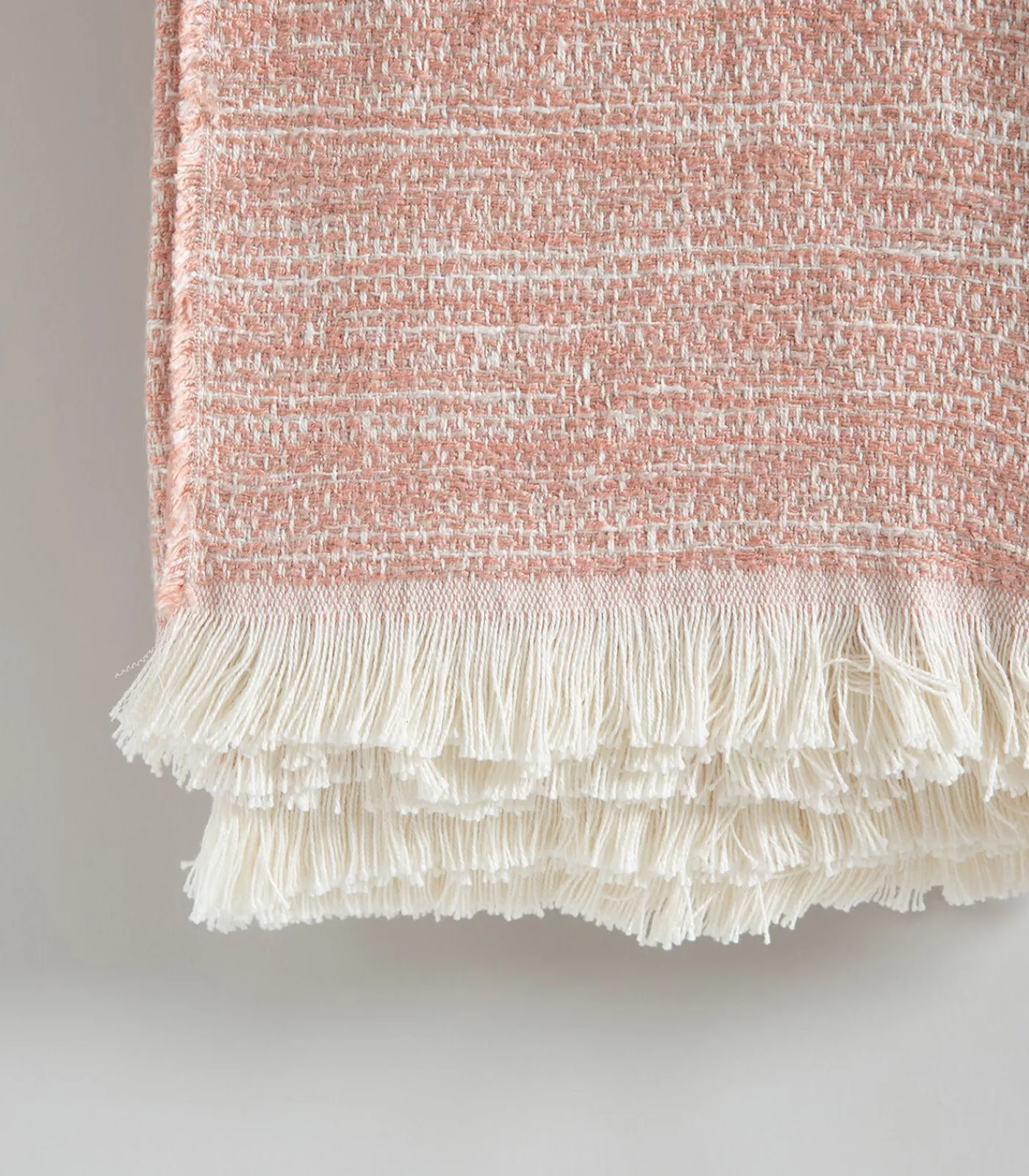 Outlet Deken 1 persoon Melange 160x220 cm Lichtroze Bedspreien