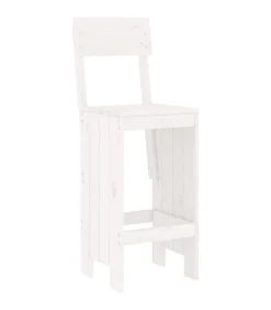 Sale 5-delige Barset massief grenenhout wit Tuinmeubelen