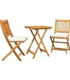 3-delige bistro set voor in de tuin - Massief acaciahout Tuinmeubelen