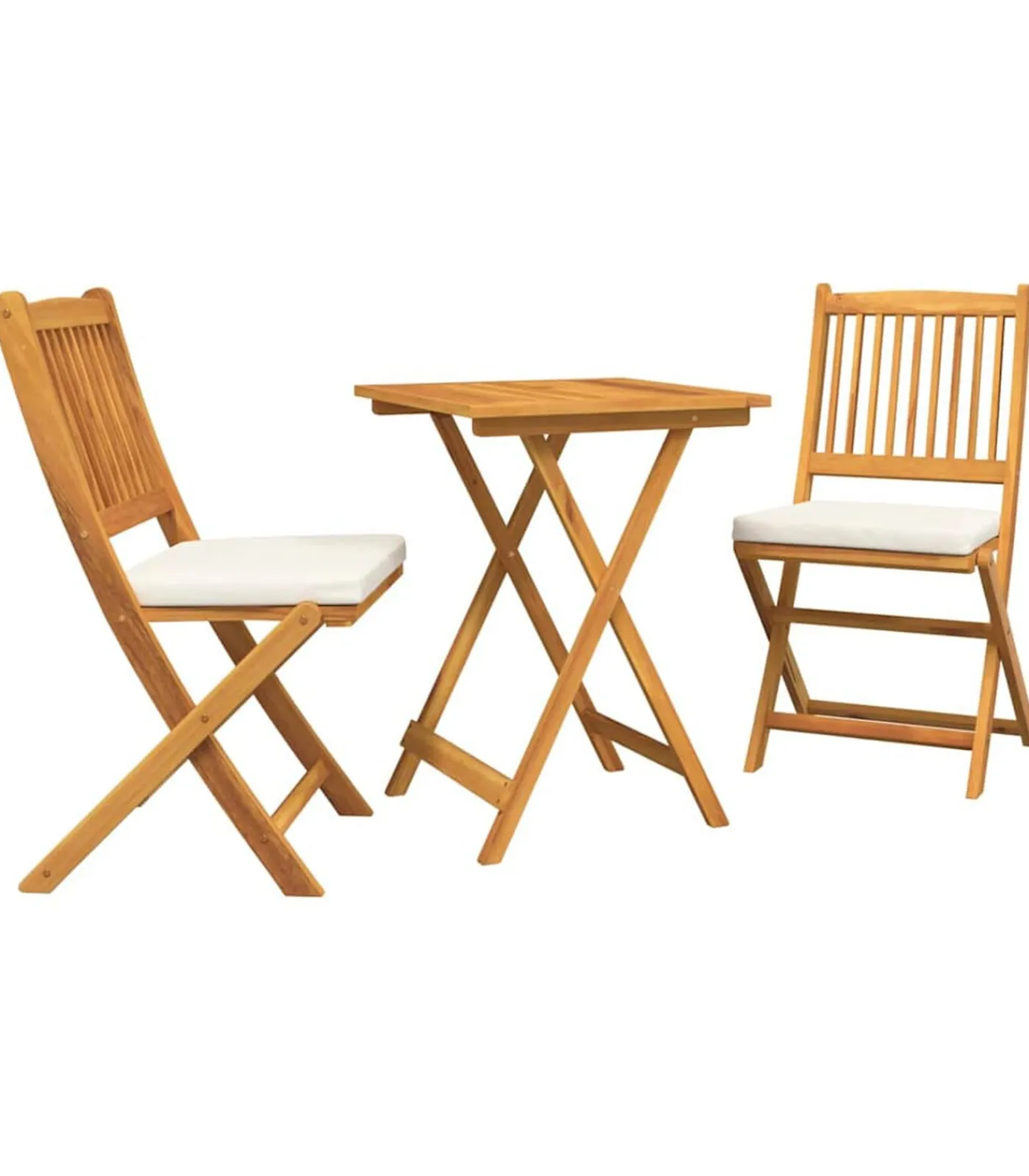 3-delige bistro set voor in de tuin - Massief acaciahout Tuinmeubelen
