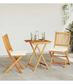 3-delige bistro set voor in de tuin - Massief acaciahout Tuinmeubelen