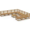 Clearance 12-delige Loungeset massief grenenhout Tuinmeubelen