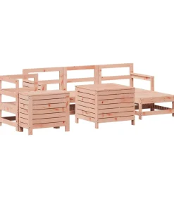 Hot 7-delige Loungeset massief douglas vurenhout Tuinmeubelen