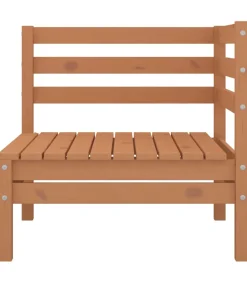 Discount 6-delige Loungeset massief grenenhout honingbruin Tuinmeubelen