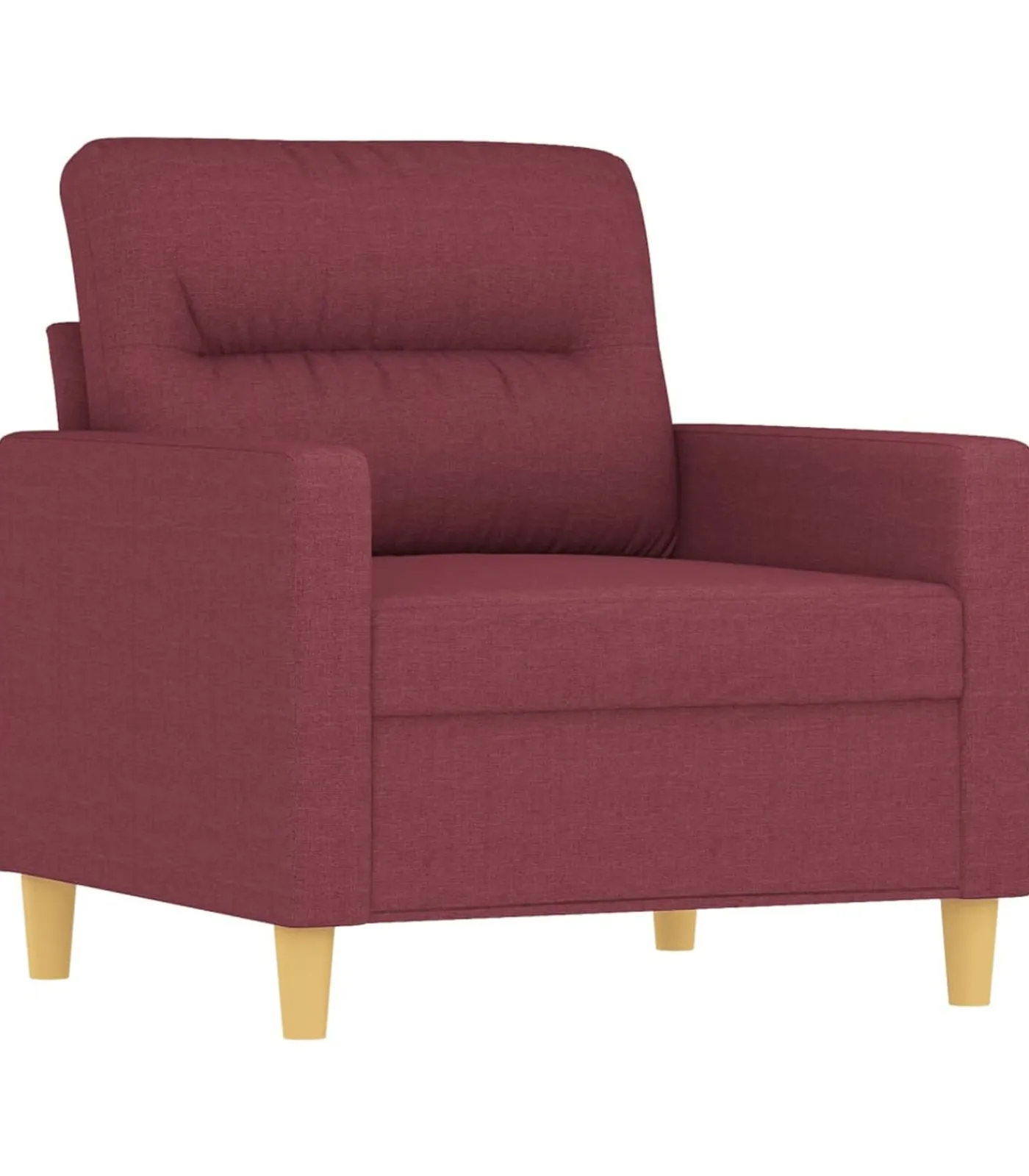 Clearance 3-delige Loungeset met kussens stof wijnrood Zetels