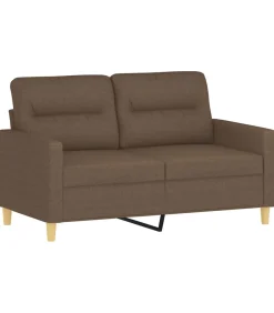 Best 2-delige Loungeset met kussens stof bruin Zetels