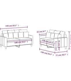 Hot 2-delige Loungeset met kussens stof wijnrood Zetels