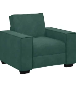 Clearance 3-delige Loungeset met kussens fluweel donkergroen Zetels