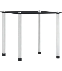 3-delige Tafeltjesset gehard glas zwart Tafels