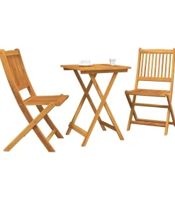 3-delige Tuin Bistro Set - Massief Acaciahout Tuinmeubelen
