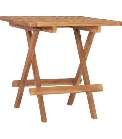 Clearance 3-delige Tuinset inklapbaar met kussen massief teakhout Tuinmeubelen