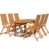 Best 7-delige Tuinset massief acaciahout Tuinmeubelen