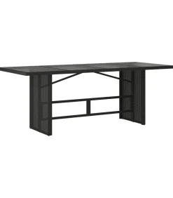 Online 7-delige Tuinset met kussens poly rattan zwart Tuinmeubelen