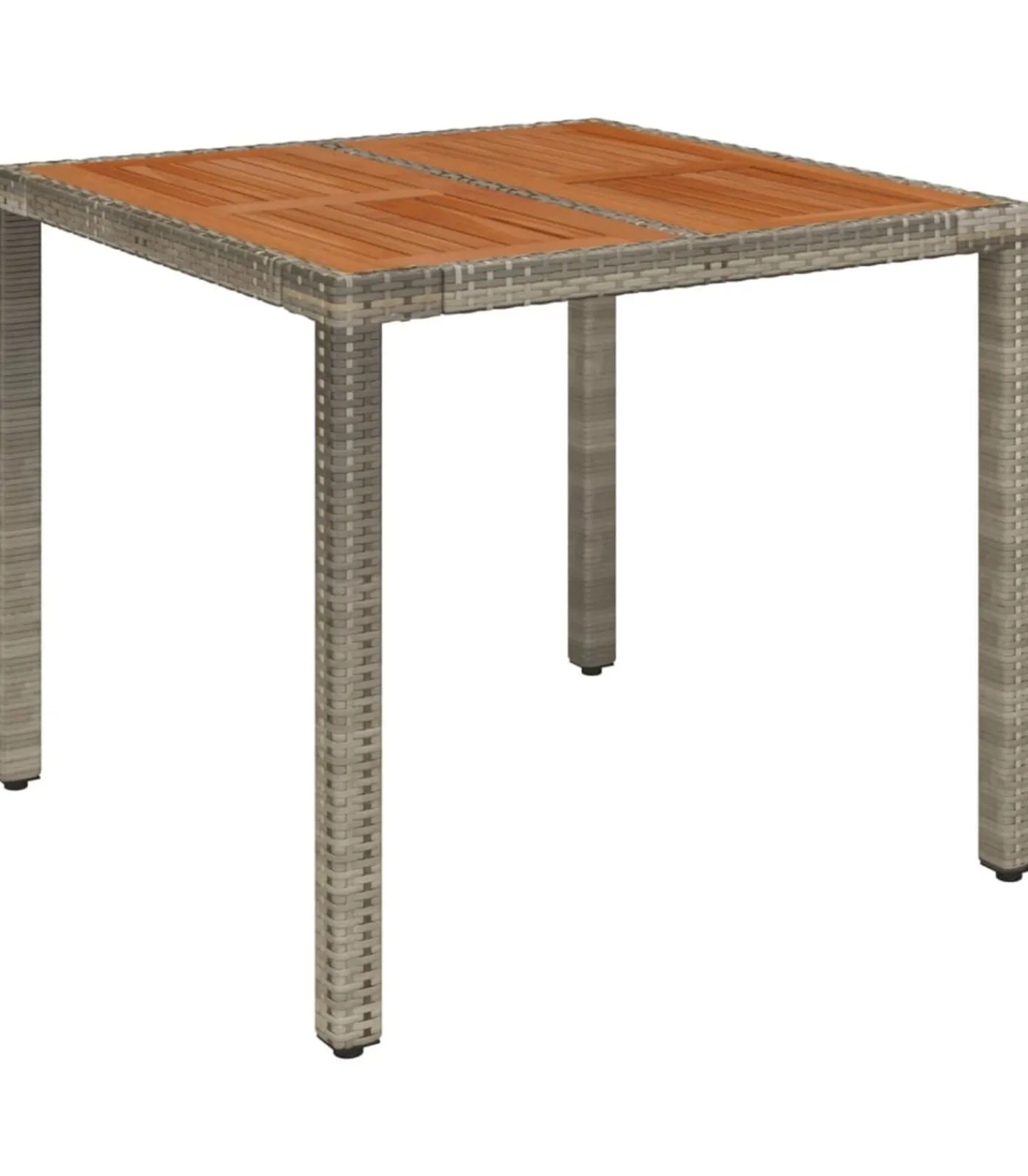 3-delige Tuinset met kussens poly rattan grijs Tuinmeubelen