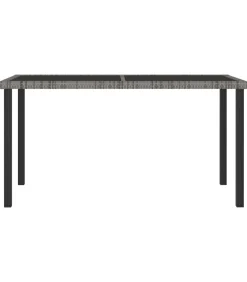 New 7-delige Tuinset poly rattan grijs Tuinmeubelen