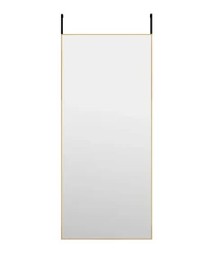 Best Deurspiegel 40x100 cm glas en aluminium goudkleurig Spiegels