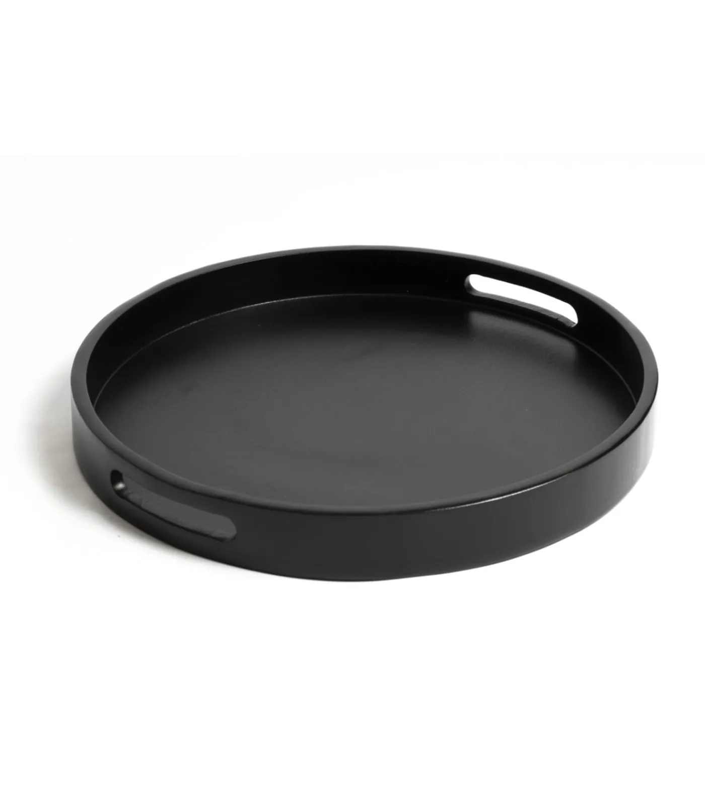 New Dienblad Acacia Zwart ø 35 cm Tafelgerei