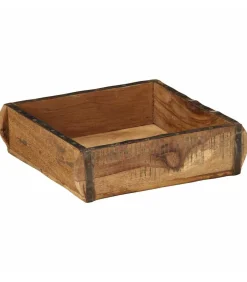 Clearance Dienblad met opslag 4 pcs Bruin 31 x 29 x 10 cm Organiseren