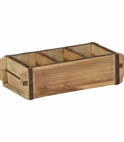 Discount Dienblad met opslag 4 pcs Bruin 30 x 14 x 9 cm Organiseren