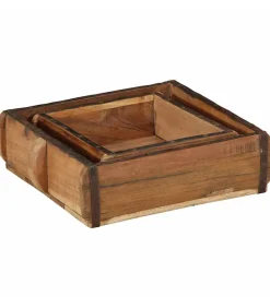 Discount Dienblad met opslag 2 pcs Bruin 31 x 29 x 10 cm Organiseren