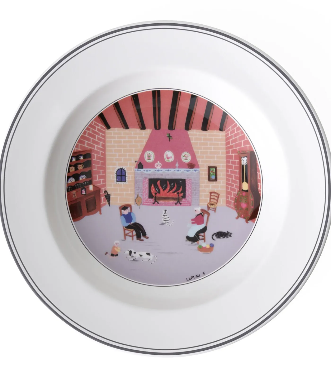 Clearance Diep bord Open haard Design Naif Tafelgerei