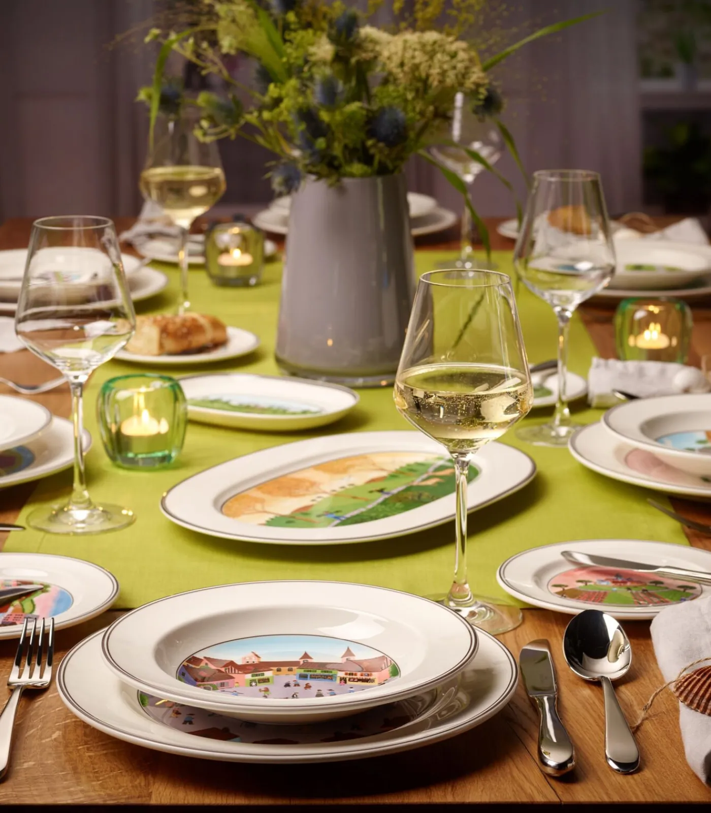 Online Dinerbord Pluimveehouderij Design Naif Tafelgerei