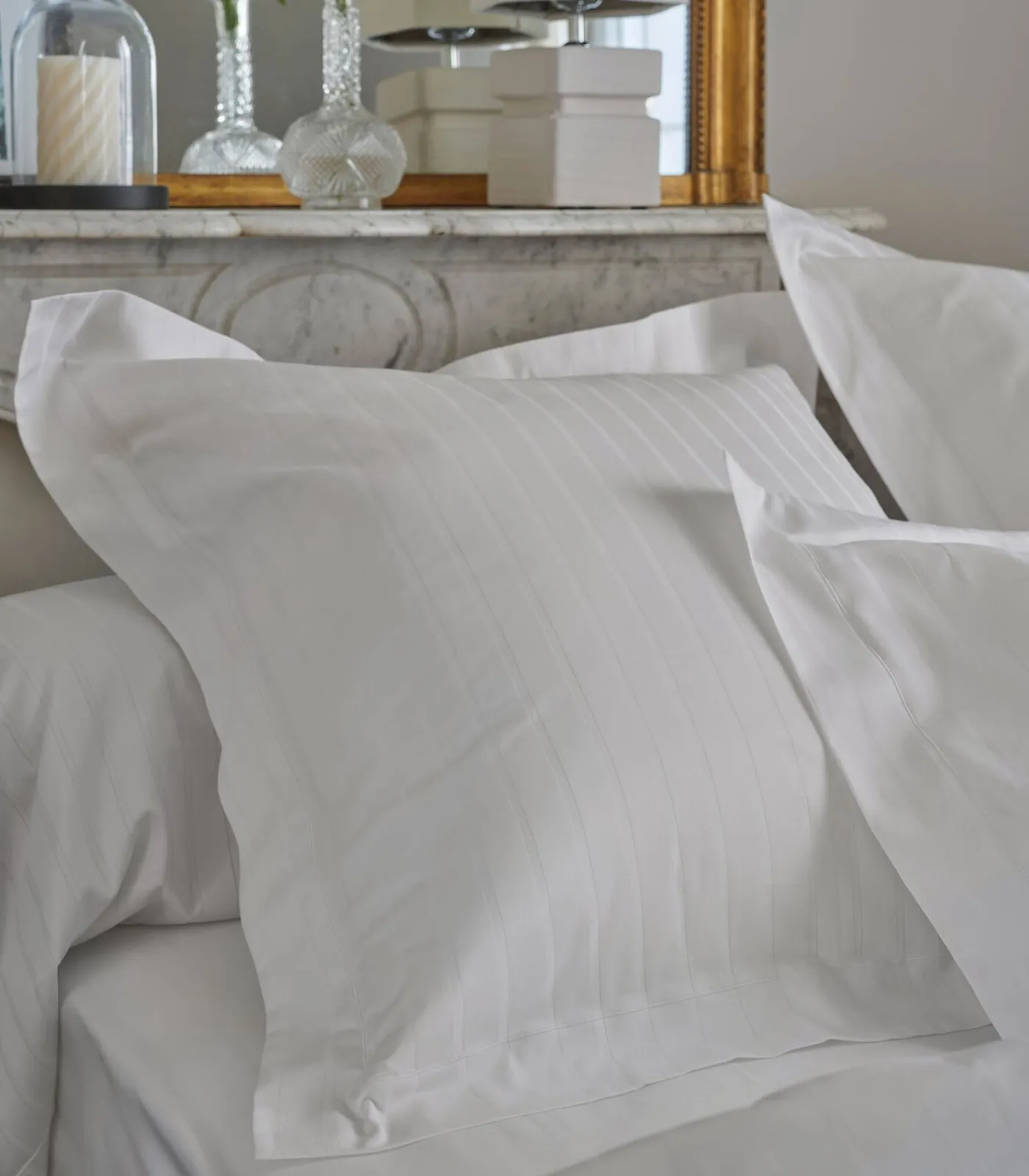 Clearance DIVINE Blanc - Laken Jacquard katoen Lakens