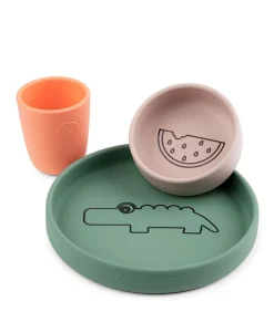 Outlet Silicone dinner set Croco Colour Mix Bestek