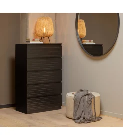 Clearance Doutzen Spiegel - Metaal - Zwart - 115x115x5 Spiegels