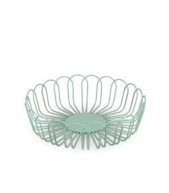 Hot Draadmand 26,5xH7,5cm groen Flores Keukenaccessoires