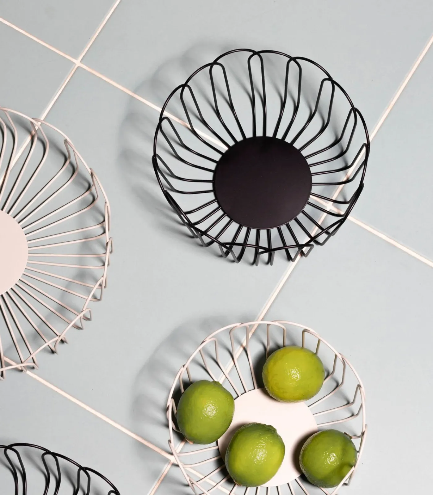 Discount Draadmand 19xH10cm zwart Flores Keukenaccessoires