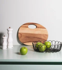 Hot Draadmand 26,5xH7,5cm zwart Flores Keukenaccessoires