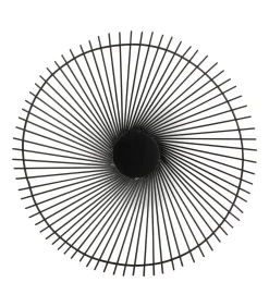 Draadmand 40xH5cm zwart twisted Iris Keukenaccessoires