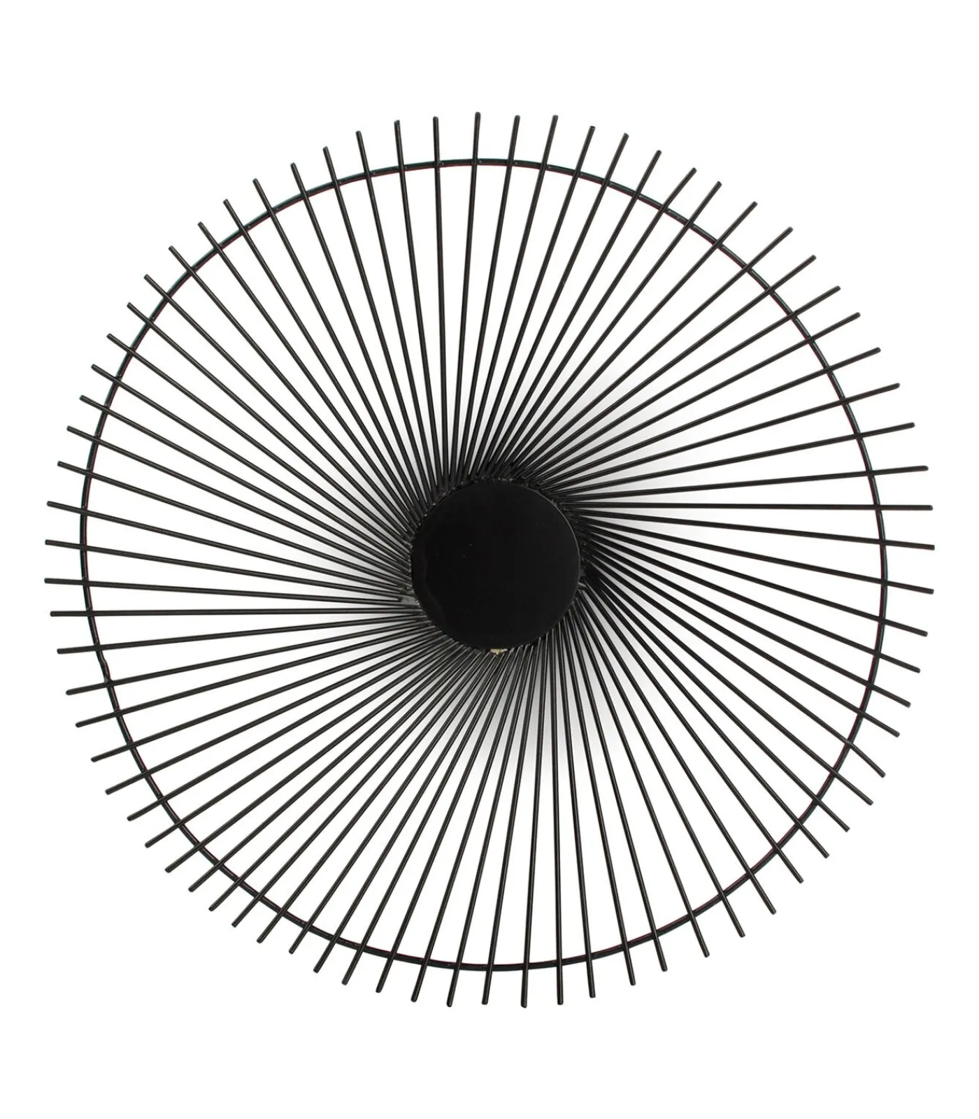 Draadmand 40xH5cm zwart twisted Iris Keukenaccessoires