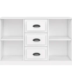 Online Dressoir 104,5x35,5x67,5 cm bewerkt hout hoogglans wit Meubels