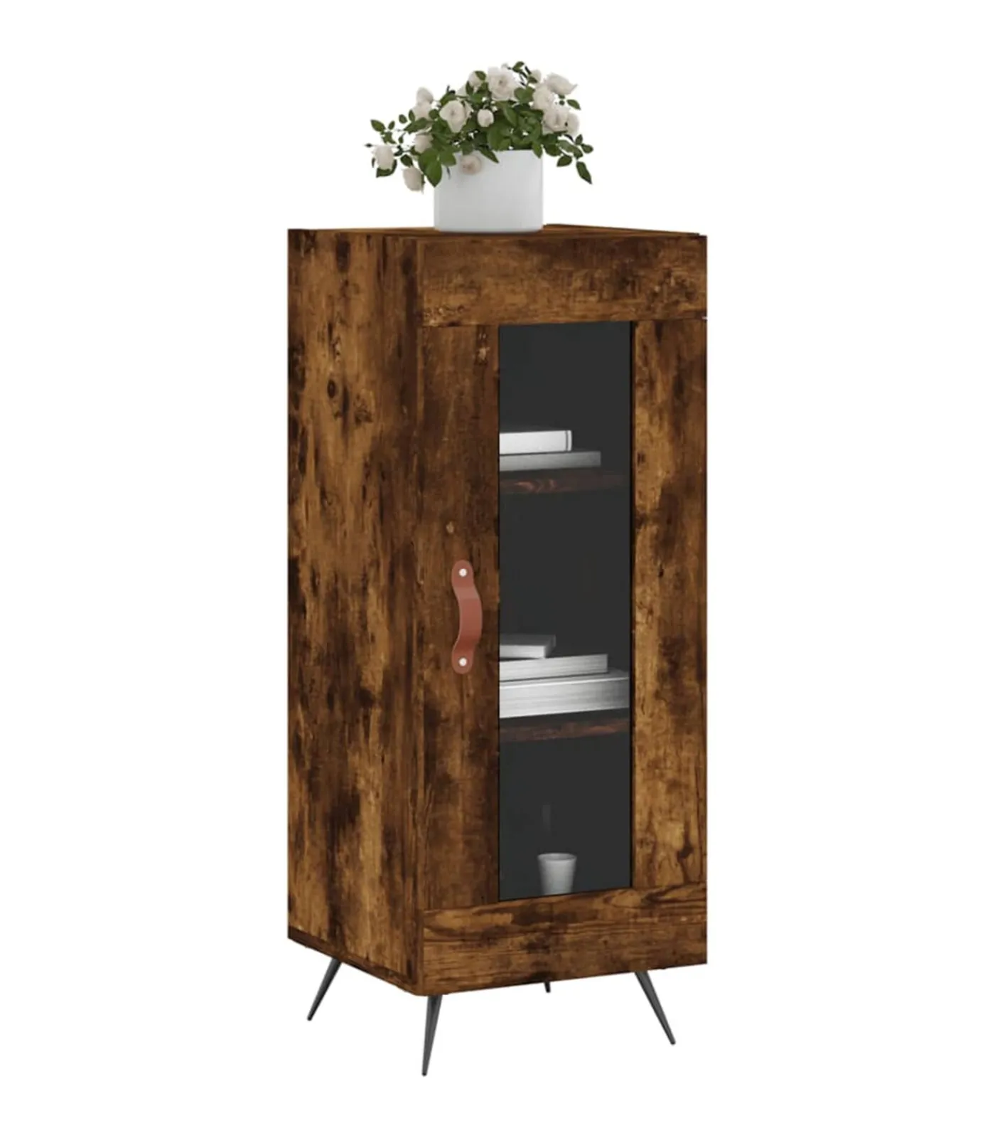 Discount Dressoir 34,5x34x90 cm bewerkt hout gerookt eiken Meubels