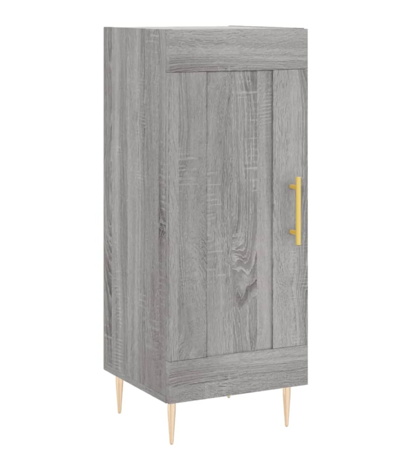 Sale Dressoir 34,5x34x90 cm bewerkt hout grijs sonoma eikenkleurig Meubels