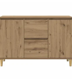 Best Dressoir 102x35x70 cm bewerkt hout artisanaal eikenkleurig Meubels