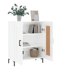 Online Dressoir 69,5x34x90 cm bewerkt hout hoogglans wit Meubels