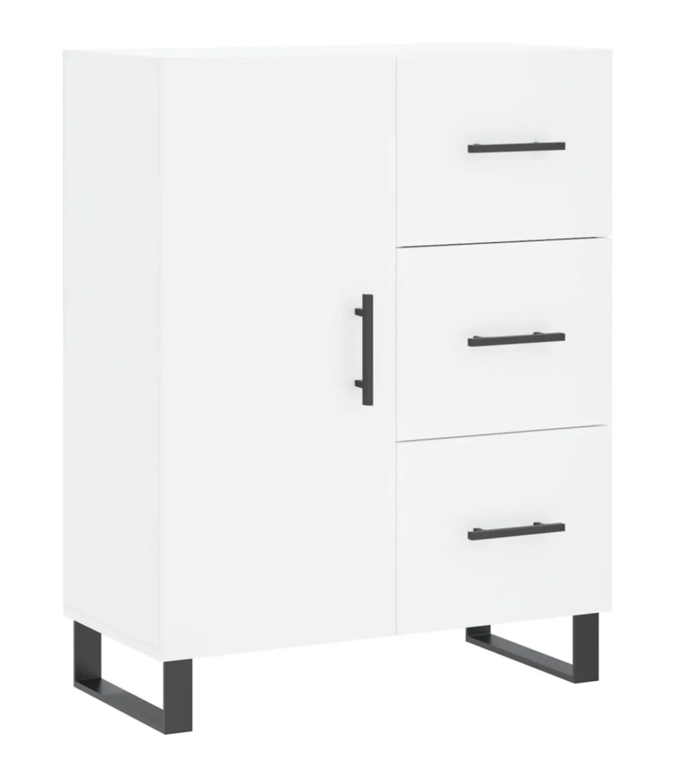 Clearance Dressoir 69,5x34x90 cm bewerkt hout wit Meubels