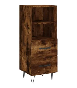 Best Dressoir 34,5x34x90 cm bewerkt hout gerookt eiken Meubels