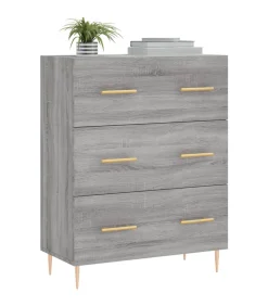 Sale Dressoir 69,5x34x90 cm bewerkt hout grijs sonoma eikenkleurig Meubels