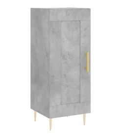 Online Dressoir 34,5x34x90 cm bewerkt hout betongrijs Meubels