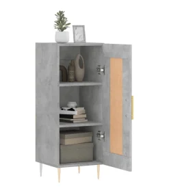 Online Dressoir 34,5x34x90 cm bewerkt hout betongrijs Meubels