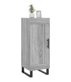 Clearance Dressoir 34,5x34x90 cm bewerkt hout grijs sonoma eikenkleurig Meubels