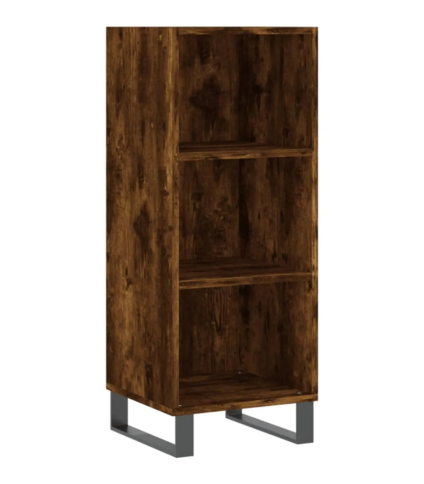 Clearance Dressoir 34,5x32,5x90 cm bewerkt hout gerookt eikenkleurig Meubels