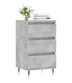 Sale Dressoir 40x35x70 cm bewerkt hout betongrijs Meubels