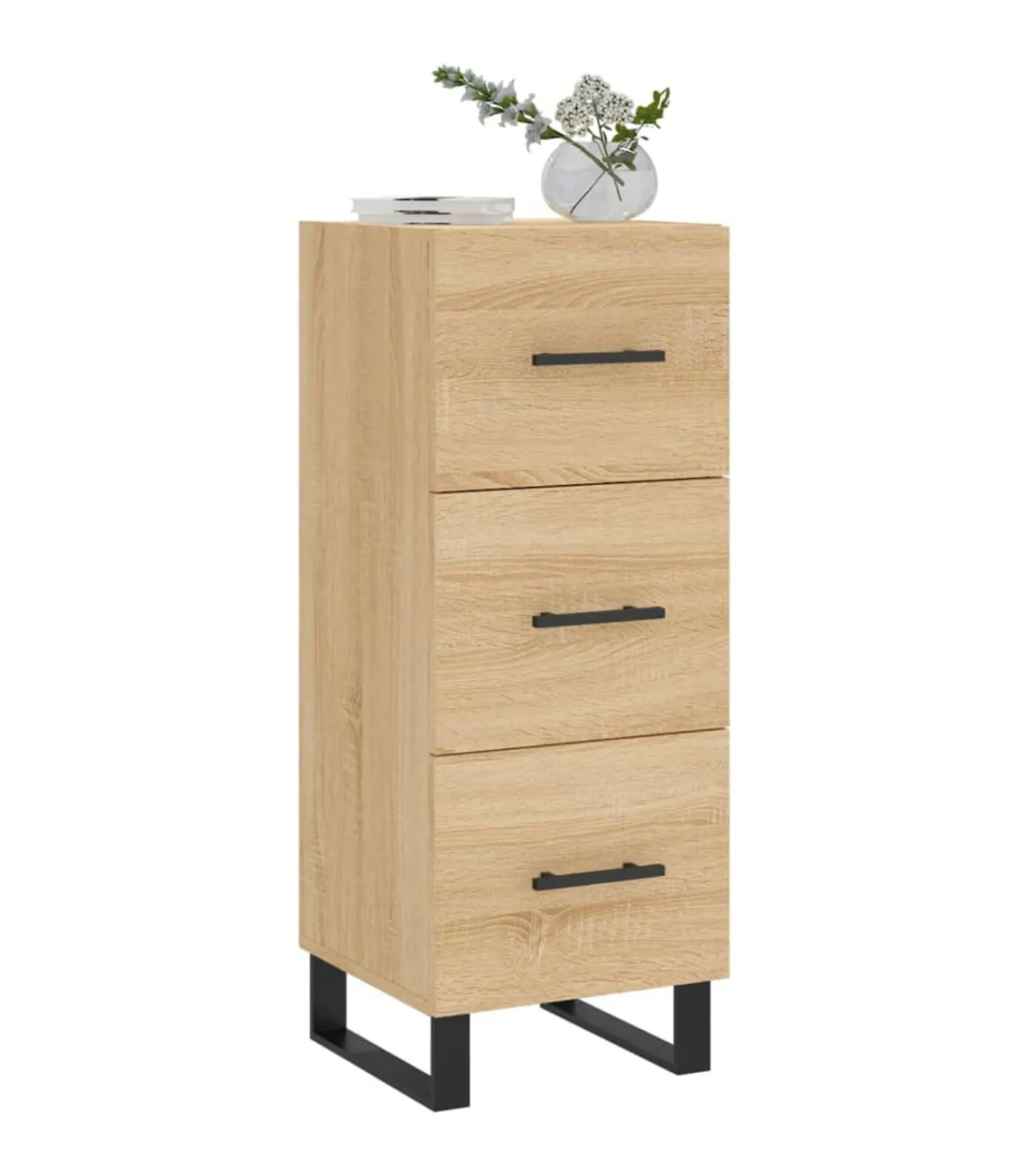 Sale Dressoir 34,5x34x90 cm bewerkt hout sonoma eiken Meubels